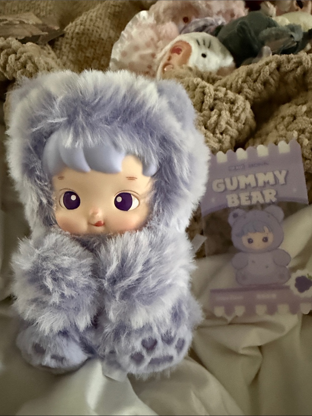 PopMart HACIPUPU Gummy Bear Series-Vinyl Plush
Pendant (Grape)